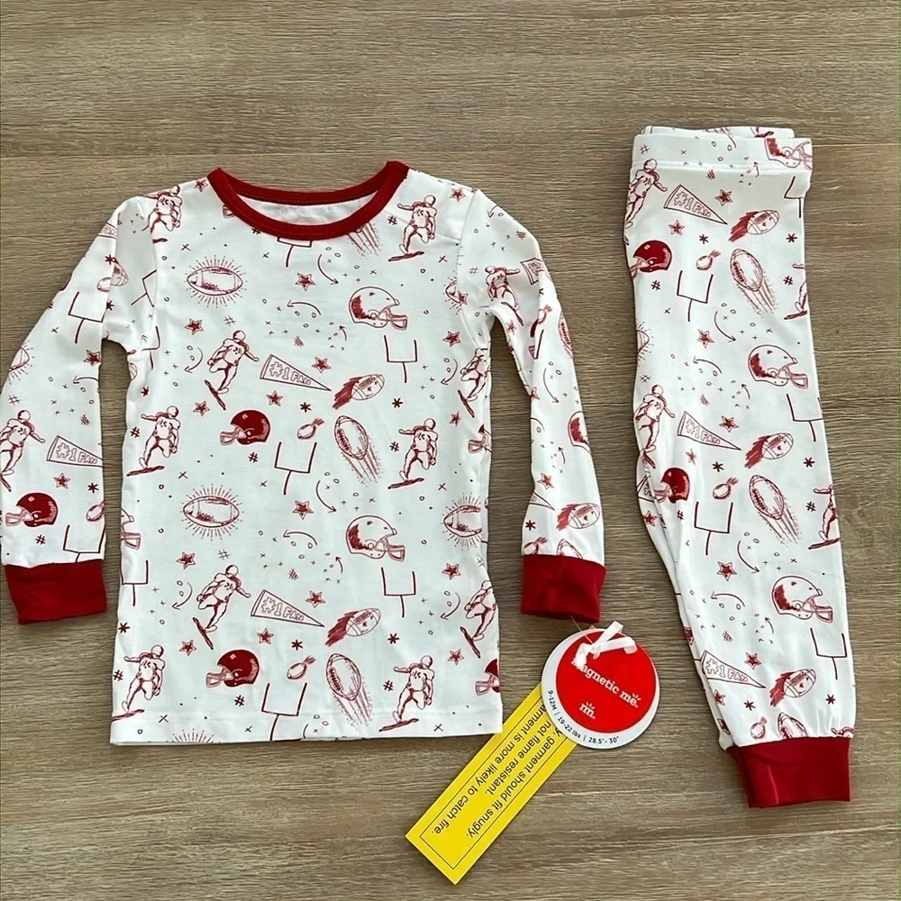 Magnetic Me Toddler Pajama Set Modal 5T Football